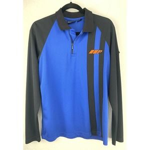 Vintage Ralph Lauren Polo Sport 1/4 Zip Collared Jacket Blue Size M Medium USA